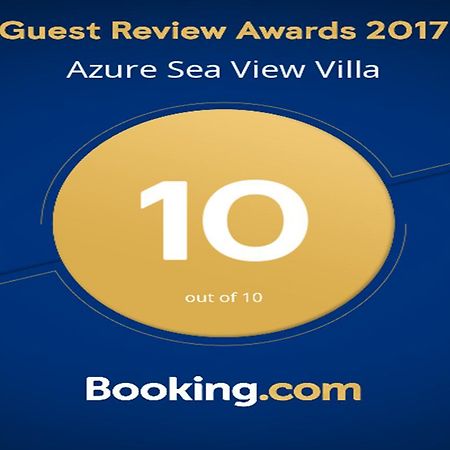 Azure Sea View Villa Rethymnon Exterior foto